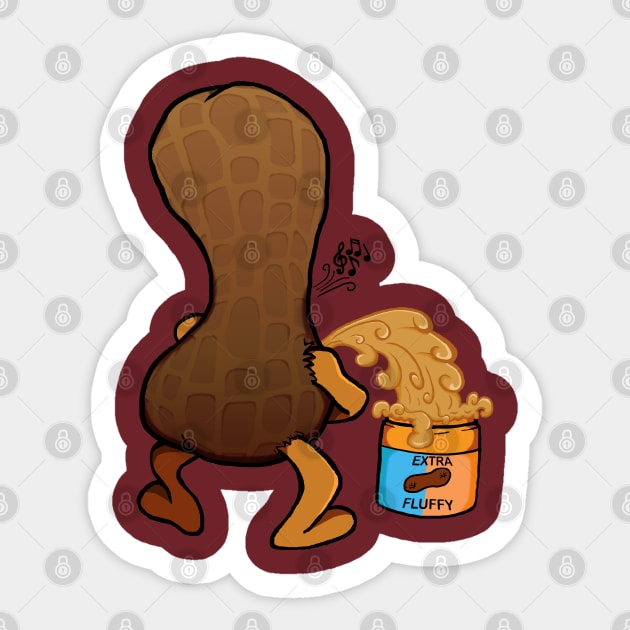 Pee Nut Butter Sticker by JGTsunami